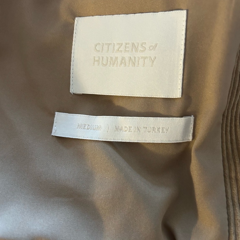Citizens Of Humanity Tan Corduroy Blazer - Picture 2 of 3